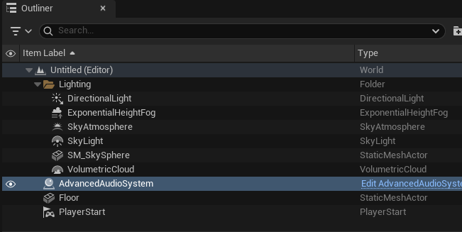 Click on the system in your level