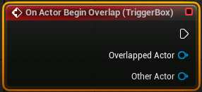 On Actor Begin Overlap node